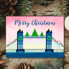 Cartão Feliz Natal Ponte da Torre de Londres