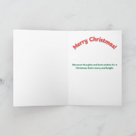 Cartão Feliz Natal - Presente da Raposa Ártica