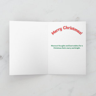 Cartão Feliz Natal - Presente da Raposa Ártica