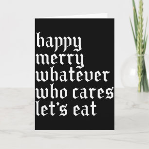 Cartão Feliz Natal Qualquer Coisa Quem Se Importa Vamos C