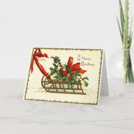 Cartão Feliz Natal - Reprodução Vintage