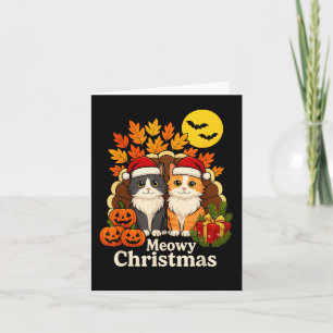 Cartão Feliz Natal - Roupa de Hallothanksmas