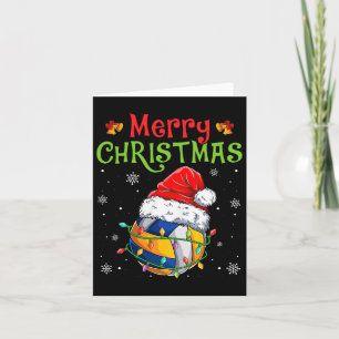 Cartão Feliz Natal Santa Hat Xmas Li