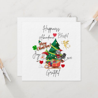 Cartão Feliz Natal | Saudação Festiva de Férias