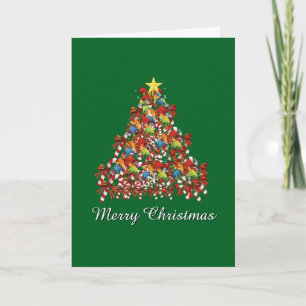 Cartão Feliz Natal Verde Feriado