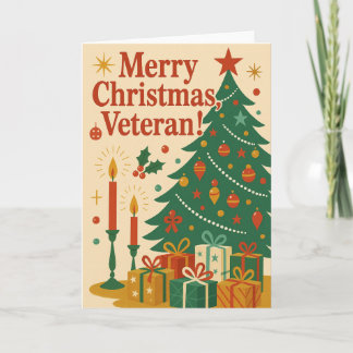 Cartão Feliz Natal Veterano