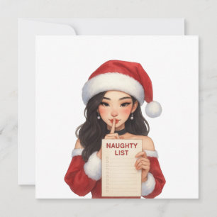 Cartão Feliz Natal Você está na minha lista travessa