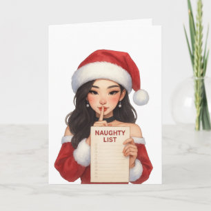 Cartão Feliz Natal Você está na minha lista travessa