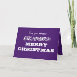 Cartão Feliz Natal Vovô Clássico Nome Chic