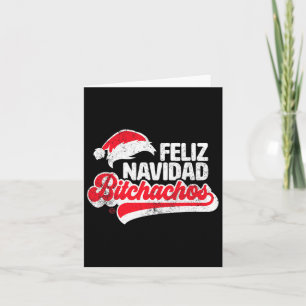 Cartão Feliz Navidad Achos Funny Santa Claus Espanhol