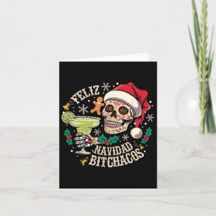 Cartão Feliz Navidad Achos Funny Skull Espanha Feliz Chri