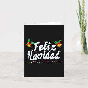 Cartão Feliz Navidad Família Homens Mulheres Filhos Mexic