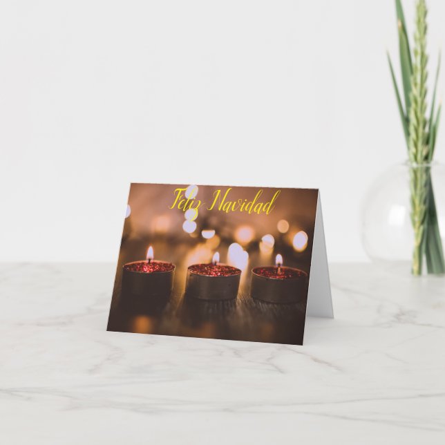 Cartão Feliz Navidad Natal (Frente)