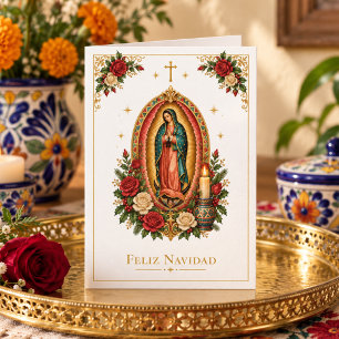Cartão Feliz Navidad Oferta de Missa Nossa Senhora de Gua