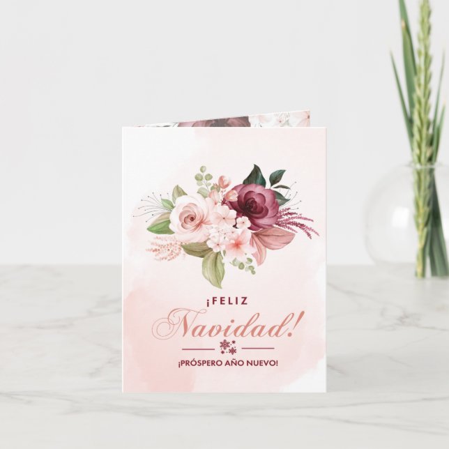 Cartão FELIZ Navidad! | ?PRÓSPERO AÑO NUEVO! | Saudação (Frente)