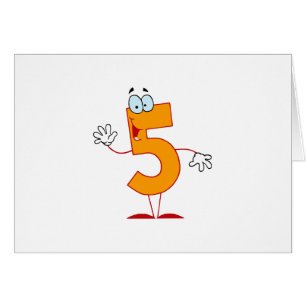 Cartão Feliz Número 5