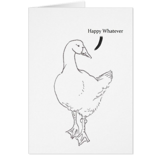 Cartão Feliz o que quer que (Frente)