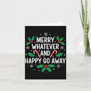 Cartão Feliz O Que Quer Que Seja E Alegre Natal Divertido