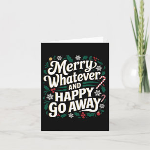 Cartão Feliz O Que Quer Que Seja E Feliz Saia Do Natal En