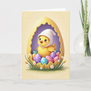 Cartão Feliz Ovo de Primavera