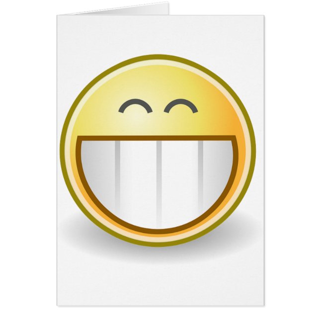 Cartão Feliz padrão de rosto para o destino da paz no esc (Frente)