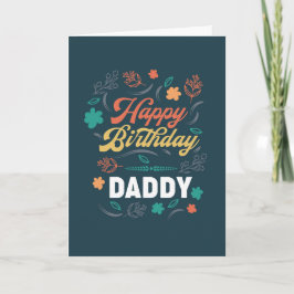 Cartão Feliz Pai de aniversário
