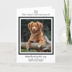 Cartão Feliz Pai de Aniversário - Foto de Cachorro Cacho