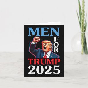 Cartão Feliz Pai Homens Para Trump 2025 Pai Papa Hus