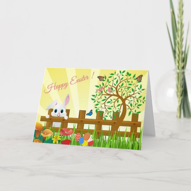 Cartão Feliz Páscoa (Frente)