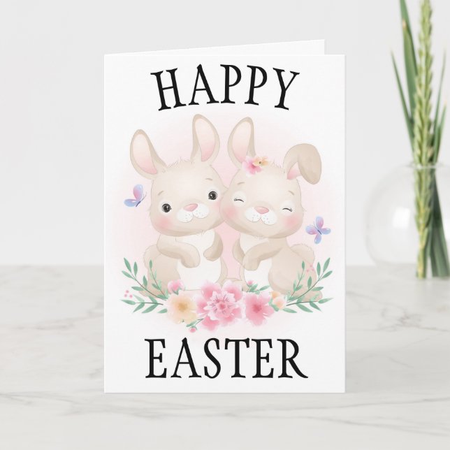 Cartão Feliz Páscoa (Frente)