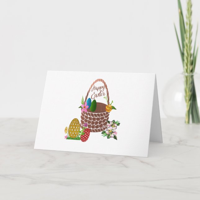 Cartão Feliz Páscoa (Frente)