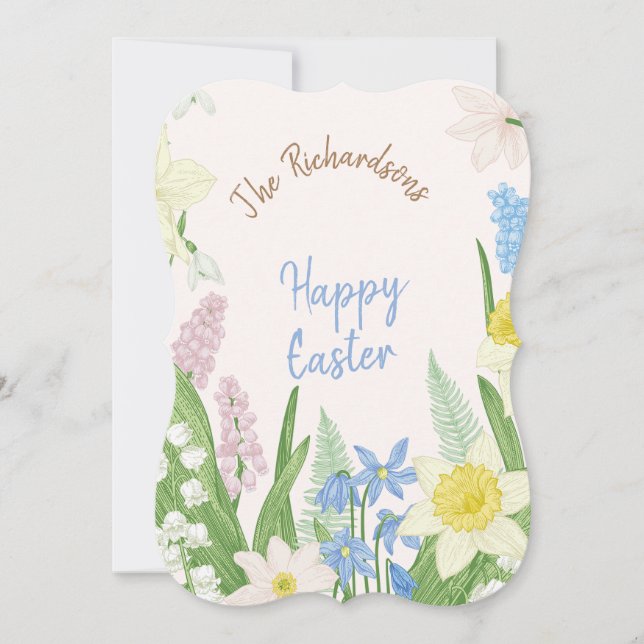 Cartão Feliz Páscoa (Frente)