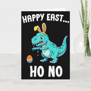 Cartão Feliz páscoa... ah não, meninos engraçados de dino