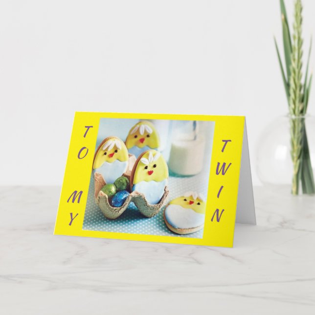 CARTÃO FELIZ "PÁSCOA" E "PRIMAVERA" PARA **** MEU TWIN*** (Frente)