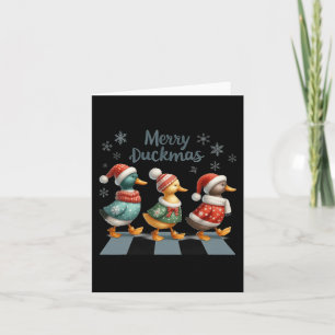 Cartão Feliz Pato-mas Patos Engraçados Chapéu de Papai No