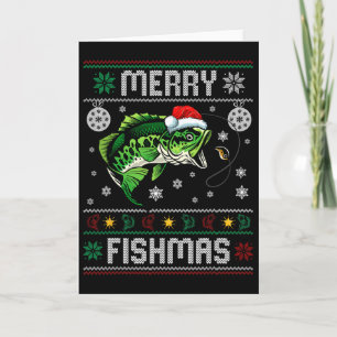 Cartão Feliz Peixesmas Diversão Peixe Pescaria Pescador F