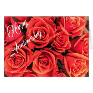 Cartão feliz personalizado dos rosas do