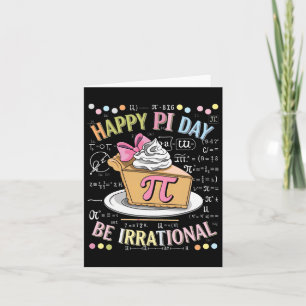 Cartão Feliz Pi Day Engraçado Treinador em Matemática Pi