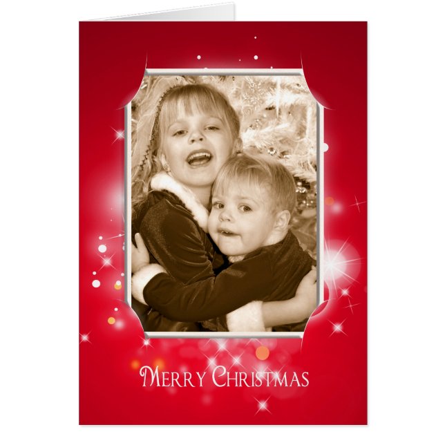 Cartão Feliz quadro de Natal (Frente)