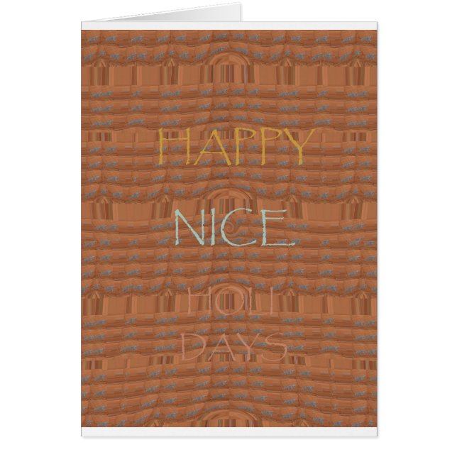 Cartão Feliz Quênia Red Zebra Hakuna Matata motif De (Frente)