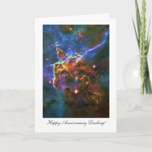 Cartão Feliz Querido Anniversay, Starry Carina Nebula