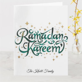 Cartão Feliz Ramadan Mubarak Ramadan Kareem Dourado Muçul