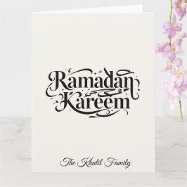 Cartão Feliz Ramadan Mubarak Ramadan Kareem Muçulmano