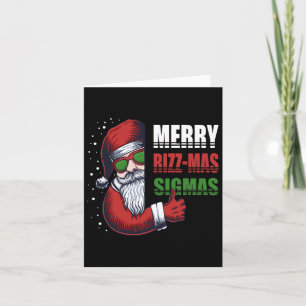 Cartão Feliz Rizz Mas Sigmas Divertido Gen- Alpha Natal P
