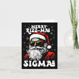 Cartão Feliz Rizz Mas Sigmas Divertido Gen Alpha Natal Pa