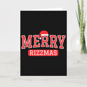 Cartão Feliz Rizzmas Crianças Adolescentes Escola Engraça