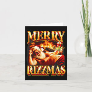 Cartão Feliz Rizzmas Crianças Adolescentes Escola Engraça
