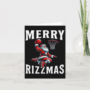Cartão Feliz Rizzmas Engraçado Natal Papai Noel Bysketll