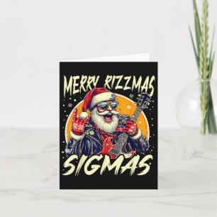 Cartão Feliz Rizzmas Natal Rizz Papais noeis Legal Pulmõe