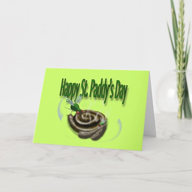 Cartão Feliz Rua. Dia do Paddy (Frente)